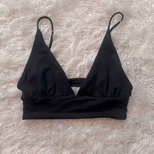 L*Space Black Bikini Top